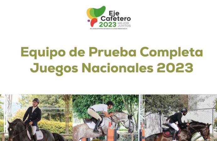 Presentación del equipo de jinetes de la Liga Ecuestre de Antioquia para los Juegos Nacionales 2023